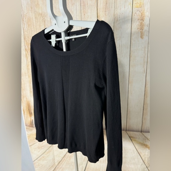 TALBOTS lightweight Black Sweater Women’s Sz L - Picture 3 of 7